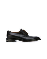 Chaussures richelieu en cuir noires Givenchy