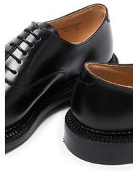 Chaussures richelieu en cuir noires Grenson