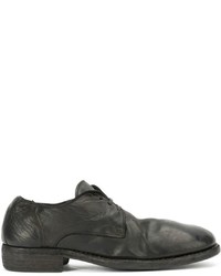 Chaussures richelieu en cuir noires Guidi