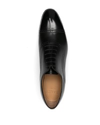 Chaussures richelieu en cuir noires Bally