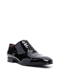 Chaussures richelieu en cuir noires Corneliani