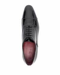 Chaussures richelieu en cuir noires Corneliani