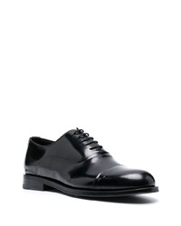 Chaussures richelieu en cuir noires Tagliatore