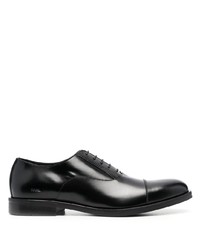 Chaussures richelieu en cuir noires Karl Lagerfeld