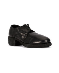 Chaussures richelieu en cuir noires Guidi