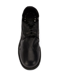 Chaussures richelieu en cuir noires Guidi