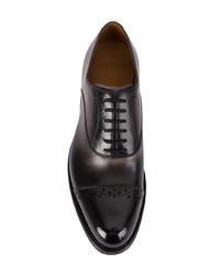 Chaussures richelieu en cuir noires Bally