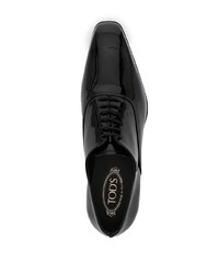 Chaussures richelieu en cuir noires Tod's