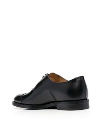 Chaussures richelieu en cuir noires Brunello Cucinelli