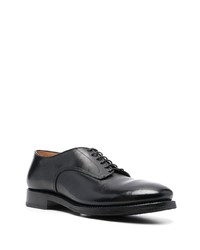 Chaussures richelieu en cuir noires Alberto Fasciani