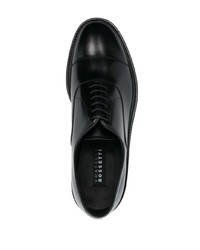Chaussures richelieu en cuir noires Fratelli Rossetti