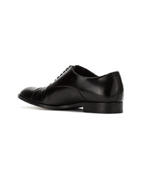 Chaussures richelieu en cuir noires Emporio Armani