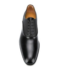 Chaussures richelieu en cuir noires BOSS HUGO BOSS