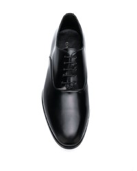 Chaussures richelieu en cuir noires Canali