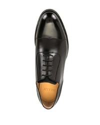 Chaussures richelieu en cuir noires Bally