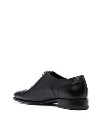 Chaussures richelieu en cuir noires DSQUARED2