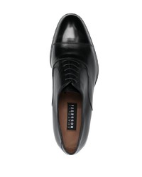 Chaussures richelieu en cuir noires Fratelli Rossetti