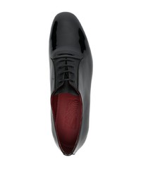 Chaussures richelieu en cuir noires Ferragamo