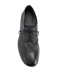 Chaussures richelieu en cuir noires Del Carlo