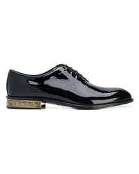 Chaussures richelieu en cuir noires Versace