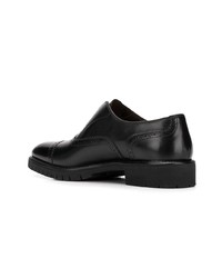 Chaussures richelieu en cuir noires Salvatore Ferragamo