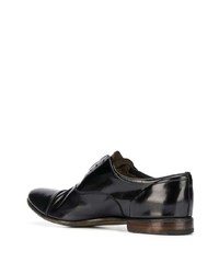 Chaussures richelieu en cuir noires Premiata