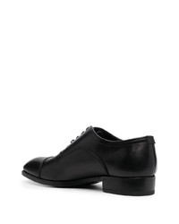 Chaussures richelieu en cuir noires Lidfort