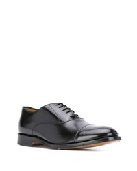 Chaussures richelieu en cuir noires Dell'oglio