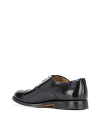 Chaussures richelieu en cuir noires Dell'oglio