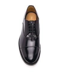 Chaussures richelieu en cuir noires Dell'oglio