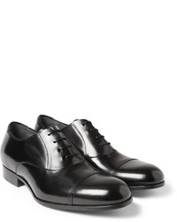 Chaussures richelieu en cuir noires Lanvin