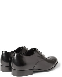 Chaussures richelieu en cuir noires Lanvin