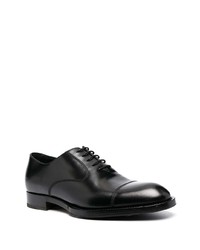 Chaussures richelieu en cuir noires Fratelli Rossetti