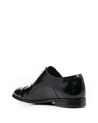 Chaussures richelieu en cuir noires Bally