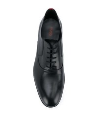 Chaussures richelieu en cuir noires BOSS HUGO BOSS