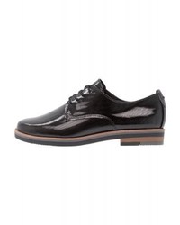 Chaussures richelieu en cuir noires Marco Tozzi