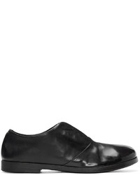 Chaussures richelieu en cuir noires Marsèll