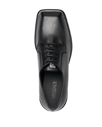 Chaussures richelieu en cuir noires Versace