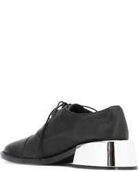 Chaussures richelieu en cuir noires MM6 MAISON MARGIELA