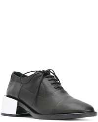 Chaussures richelieu en cuir noires MM6 MAISON MARGIELA