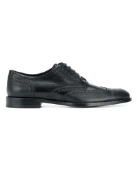 Chaussures richelieu en cuir noires Dolce & Gabbana