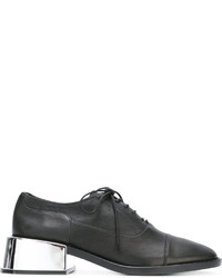 Chaussures richelieu en cuir noires MM6 MAISON MARGIELA