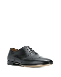 Chaussures richelieu en cuir noires a. testoni