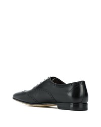 Chaussures richelieu en cuir noires a. testoni