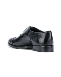 Chaussures richelieu en cuir noires Alberto Fasciani