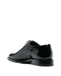 Chaussures richelieu en cuir noires Brunello Cucinelli