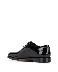 Chaussures richelieu en cuir noires Valentino Garavani