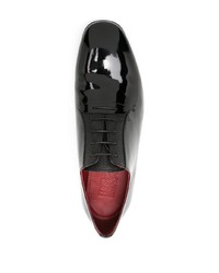 Chaussures richelieu en cuir noires Ferragamo