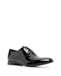 Chaussures richelieu en cuir noires Philipp Plein