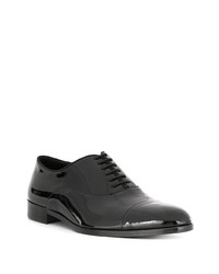 Chaussures richelieu en cuir noires Emporio Armani